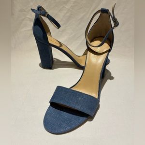 Ivanka Trump Denim Block Heel Sandal | size 11